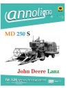 John Deere-Lanz Mähdrescher Typ MD 250 S Bild- Ersatzteilliste & Explosionszeichnungen  - annoligno 126